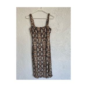 Snake print dress